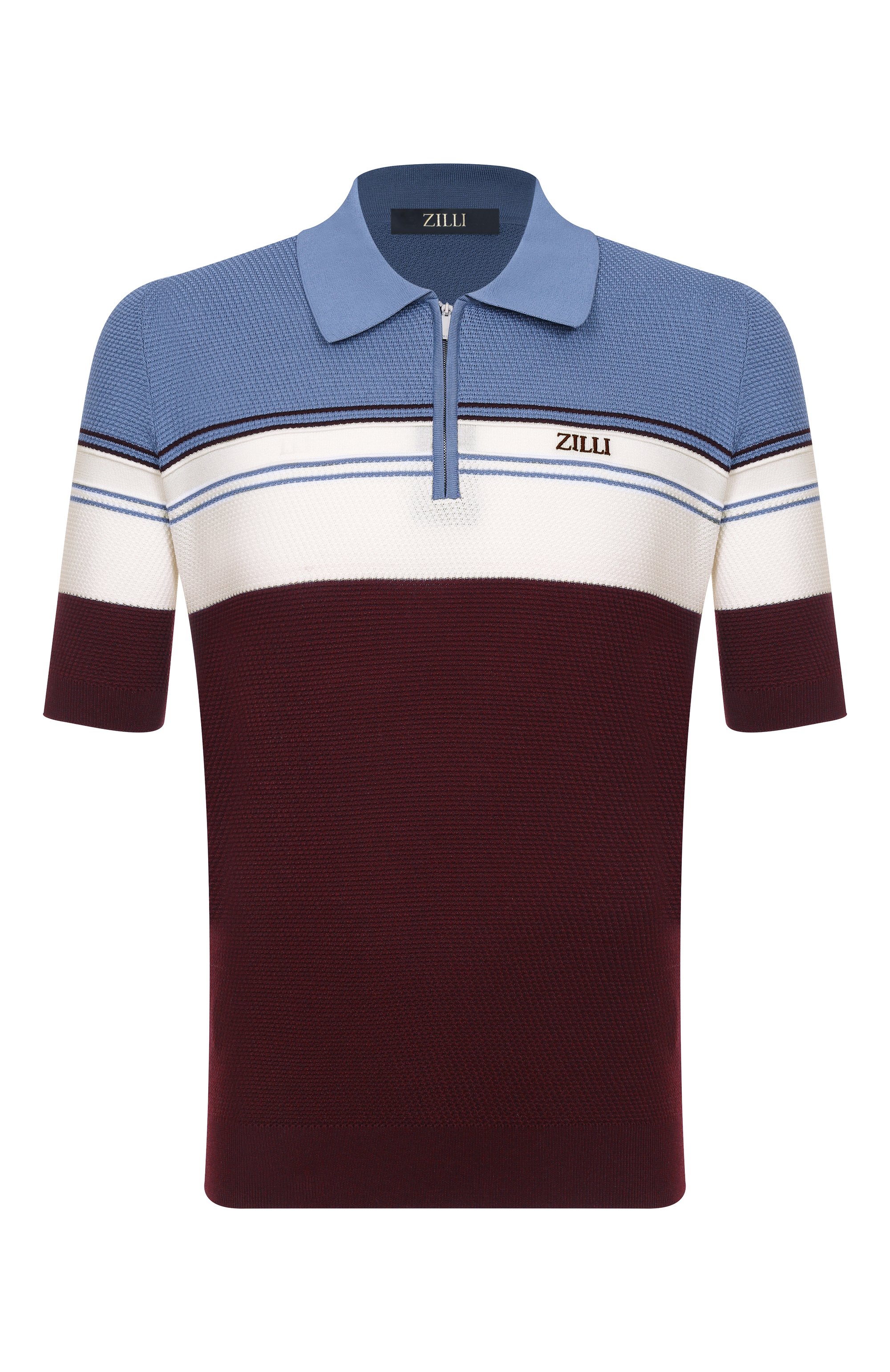 Поло из хлопка и шелка ZILLI, арт. KZP002M0142VTHL00, фото 1