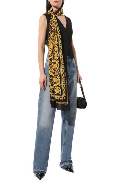 Шелковый шарф VERSACE, арт. 1006604/1A04576, фото 2