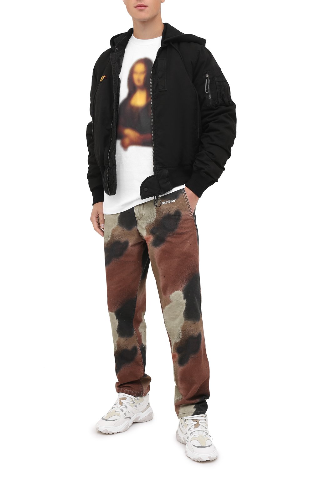 Хлопковая футболка OFF-WHITE, арт. 0MAA027F20FAB0140101, фото 2