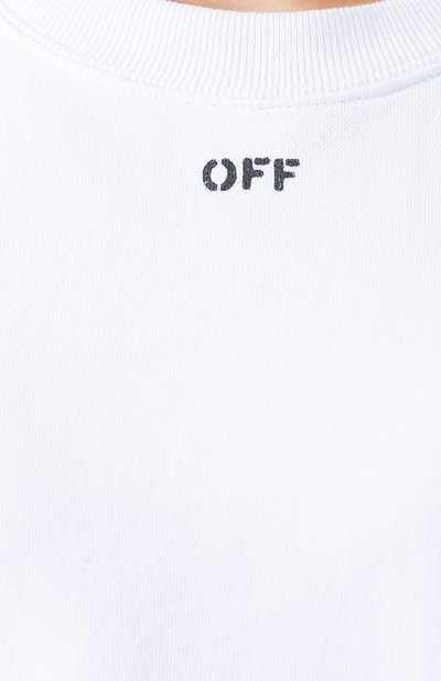 Хлопковый свитшот OFF-WHITE, арт. 0WBA026R190030530110, фото 5