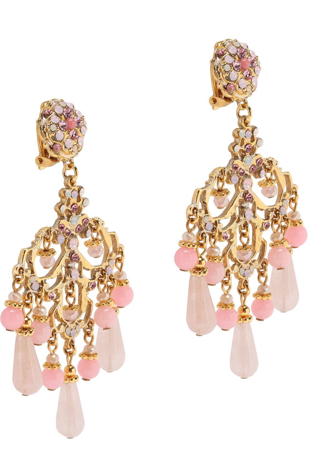 Серьги-клипсы с подвесками и кристаллами swarovski LARISA BARRERA, арт. LE384P, фото 3