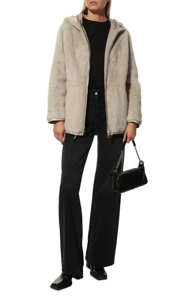 Женская двусторонняя шуба из меха норки LORO PIANA, арт. FAF3994