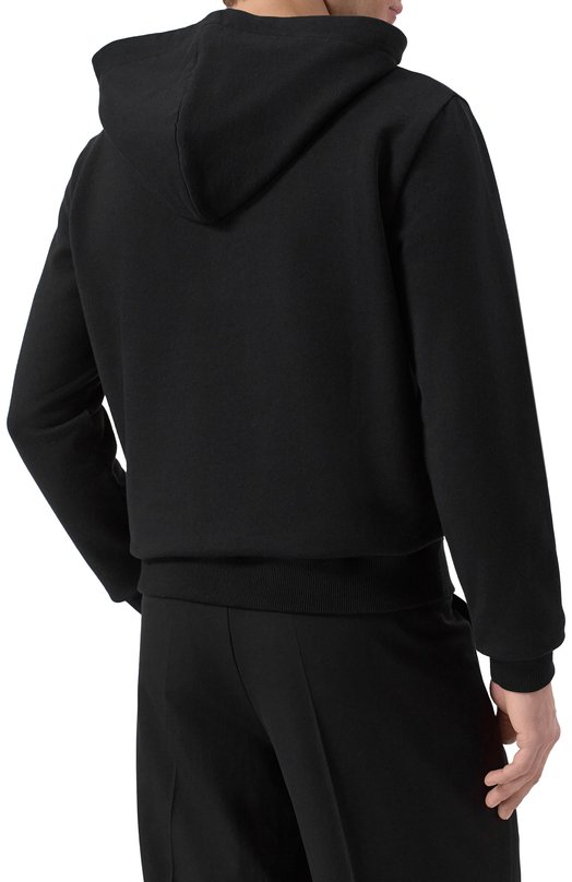 Хлопковое худи Saint Laurent 677259/YB2PG Чёрный  677259/YB2PG Фото 4