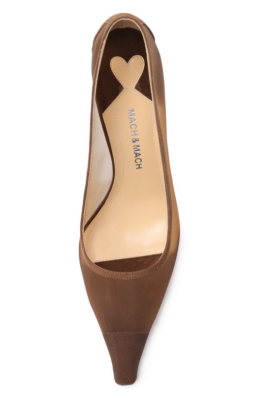 Текстильные туфли Puffy Heart Ring 95 Mach & Mach PF25-S0964-95-X22-BRW Коричневый  PF25-S0964-95-X22-BRW Фото 6