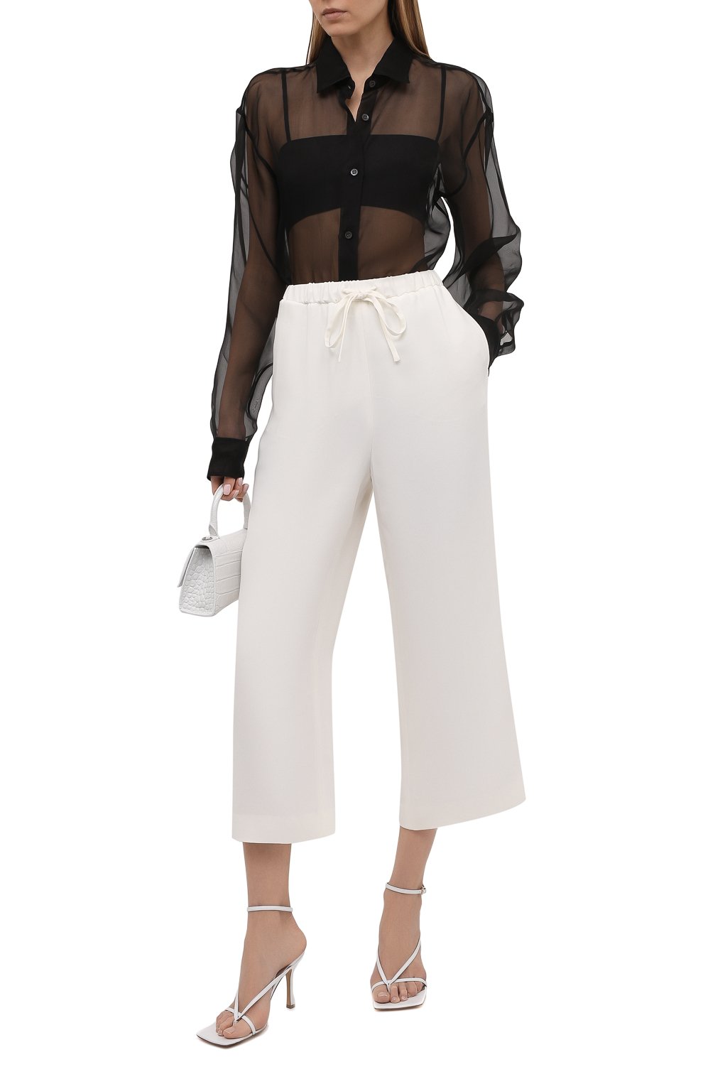 Шелковые брюки VALENTINO, арт. WB3RB4D41MM, фото 2