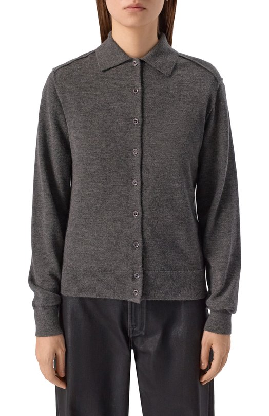 Кашемировый кардиган 7 For All Mankind 7N0J0F17-1PG Серый  7N0J0F17-1PG Фото 3