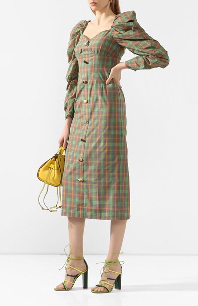 Кожаные босоножки GIANVITO ROSSI зеленого цвета по цене 89950 руб., арт. G61505.15RIC.NAPMLEY, фото 2 Кожаные босоножки GIANVITO ROSSI, арт. G61505.15RIC.NAPMLEY, фото 2