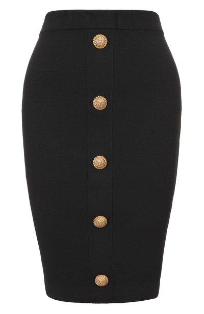 Женская юбка из �вискозы BALMAIN, арт. GF1LC018/KJ43