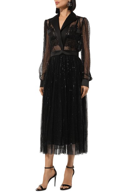 Платье с отделкой пайетками DOLCE & GABBANA, арт. F6J0KT/ILMA3, фото 3