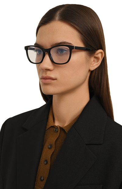 Оправа SAINT LAURENT черного цвета по цене 32600 руб., арт. SL M121 001, фото 2 Оправа SAINT LAURENT, арт. SL M121 001, фото 2