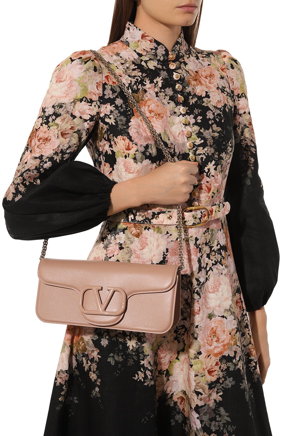 Сумка loco VALENTINO бежевого цвета по цене 368500 руб., арт. 5W2B0K30/IYS, фото 2 Сумка loco VALENTINO, арт. 5W2B0K30/IYS, фото 2