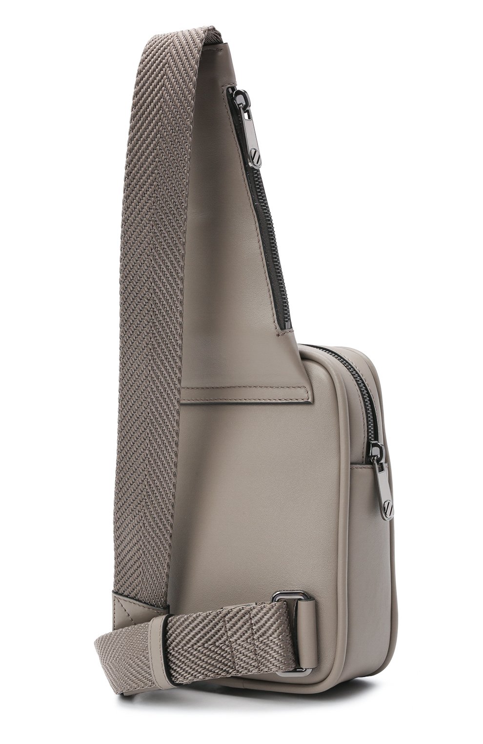 Кожаный рюкзак ZEGNA серого цвета по цене 108000 руб., арт. LHPTT-C1609P, фото 3 Кожаный рюкзак ZEGNA, арт. LHPTT-C1609P, фото 3