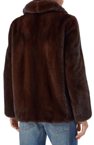 Шуба из норки VICTORIA KUSENKOVA коричневого цвета по цене 998800 руб., арт. 760200004540, фото 4 Шуба из норки VICTORIA KUSENKOVA, арт. 760200004540, фото 4