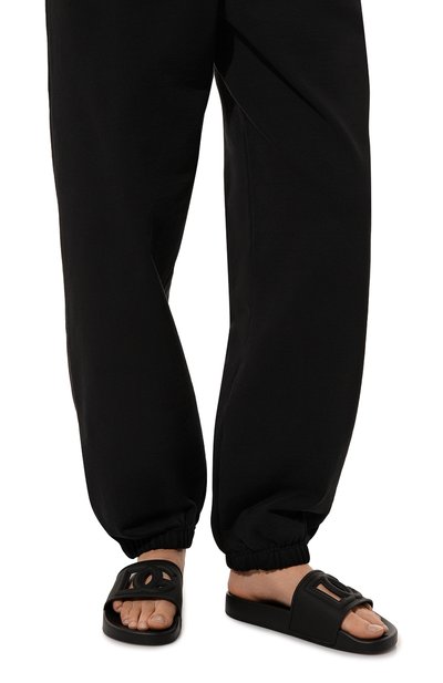 Шлепанцы st. barth DOLCE & GABBANA черного цвета по цене 31300 руб., арт. CW2079/A0666, фото 3 Шлепанцы st. barth DOLCE & GABBANA, арт. CW2079/A0666, фото 3