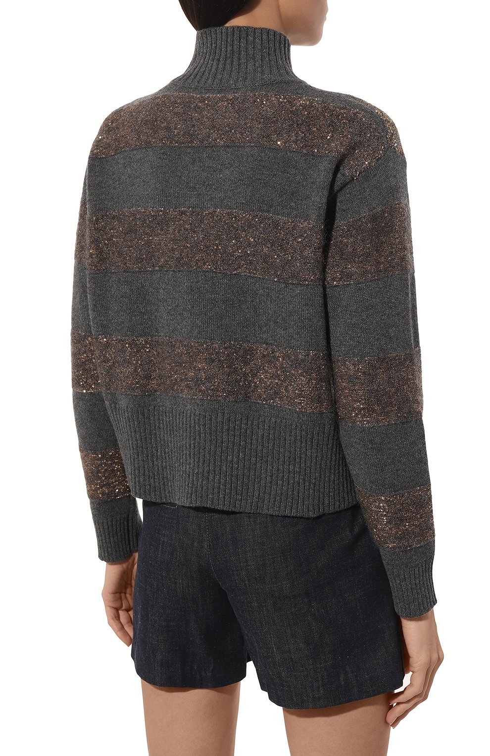 Свитер из шерсти и кашемира BRUNELLO CUCINELLI, арт. M16702104, фото 4