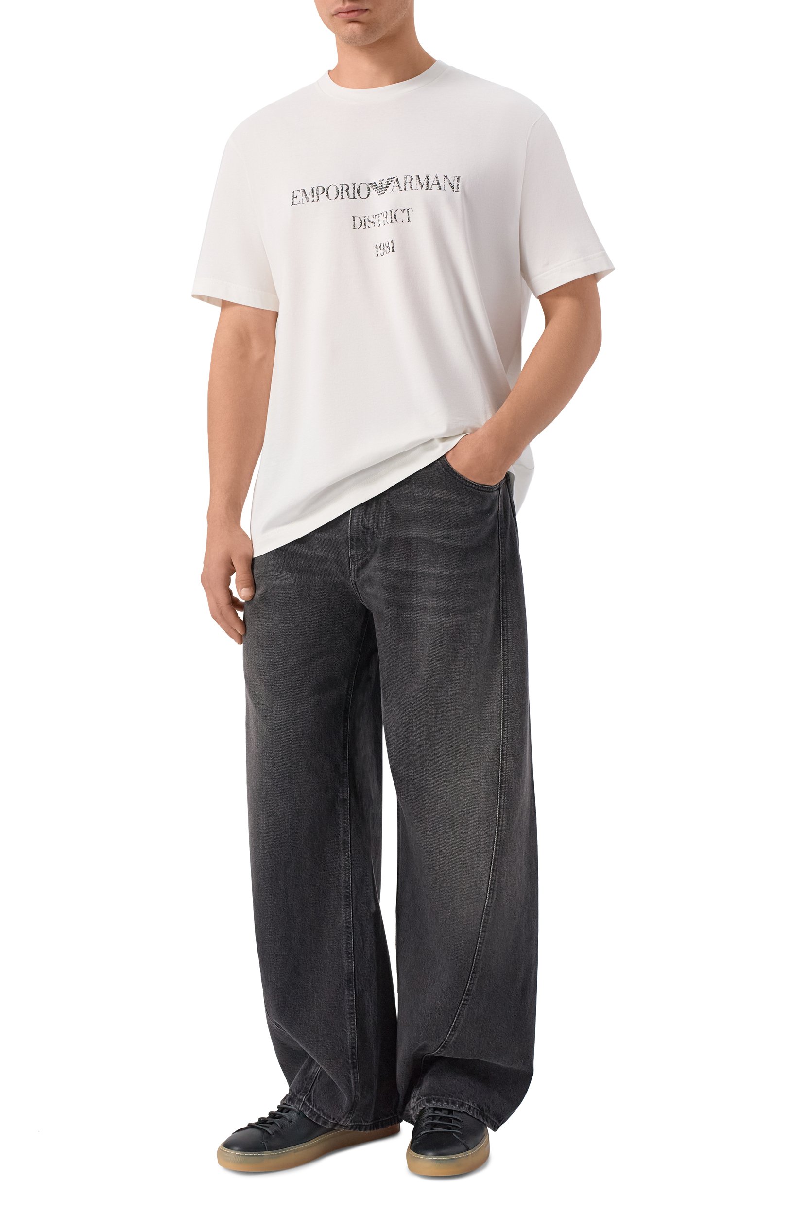 Хлопковая футболка EMPORIO ARMANI, арт. EM007283/AF29523, фото 2