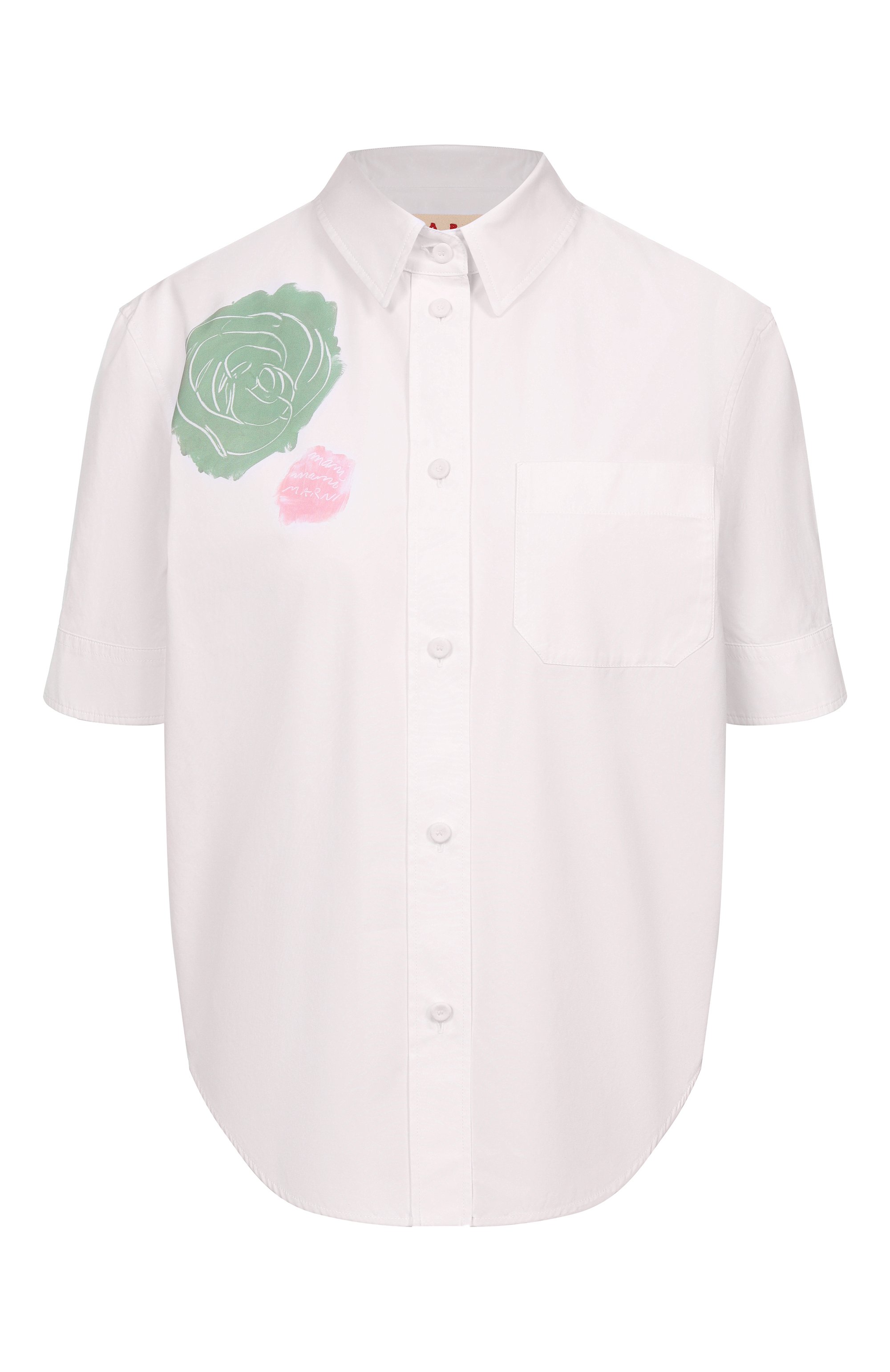 Хлопковая рубашка MARNI, арт. CAMA0623A1/USCX63, фото 1