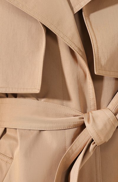 Хлопковый тренч STELLA MCCARTNEY бежевого цвета по цене 99000 руб., арт. 599857/S0A09, фото 5 Хлопковый тренч STELLA MCCARTNEY, арт. 599857/S0A09, фото 5