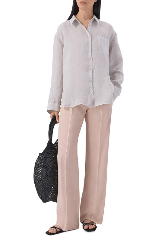 Брюки из вискозы и льна Jacob Cohen JDM_P0058 001 T899A RW Бежевый  JDM_P0058 001 T899A RW Фото 2