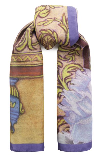 Женский шелковая шаль пионы GOURJI, арт. 91166537/8555108