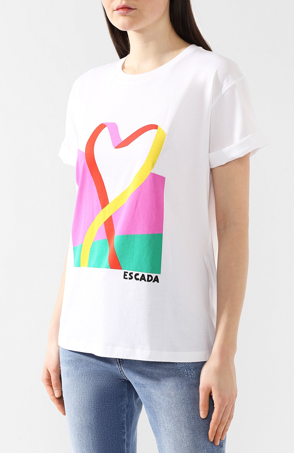 Хлопковая футболка ESCADA SPORT, арт. 5029279, фото 3