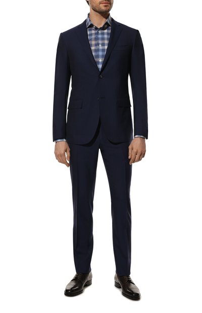 Хлопковая сорочка ETON синего цвета по цене 24550 руб., арт. 1000 03181, фото 2 Хлопковая сорочка ETON, арт. 1000 03181, фото 2