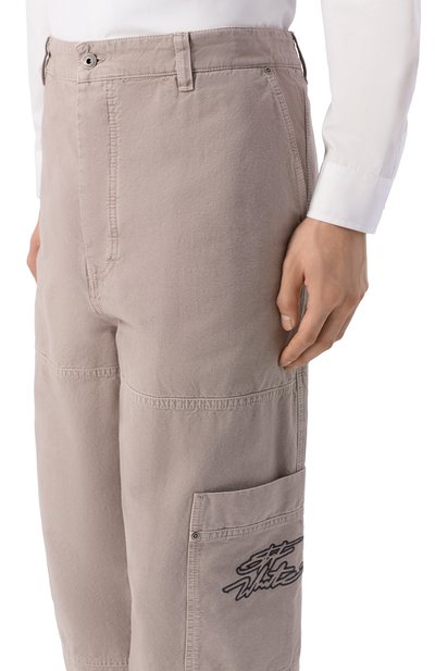 Хлопковые брюки OFF-WHITE, арт. 0MCF04ES26FAB001, фото 5