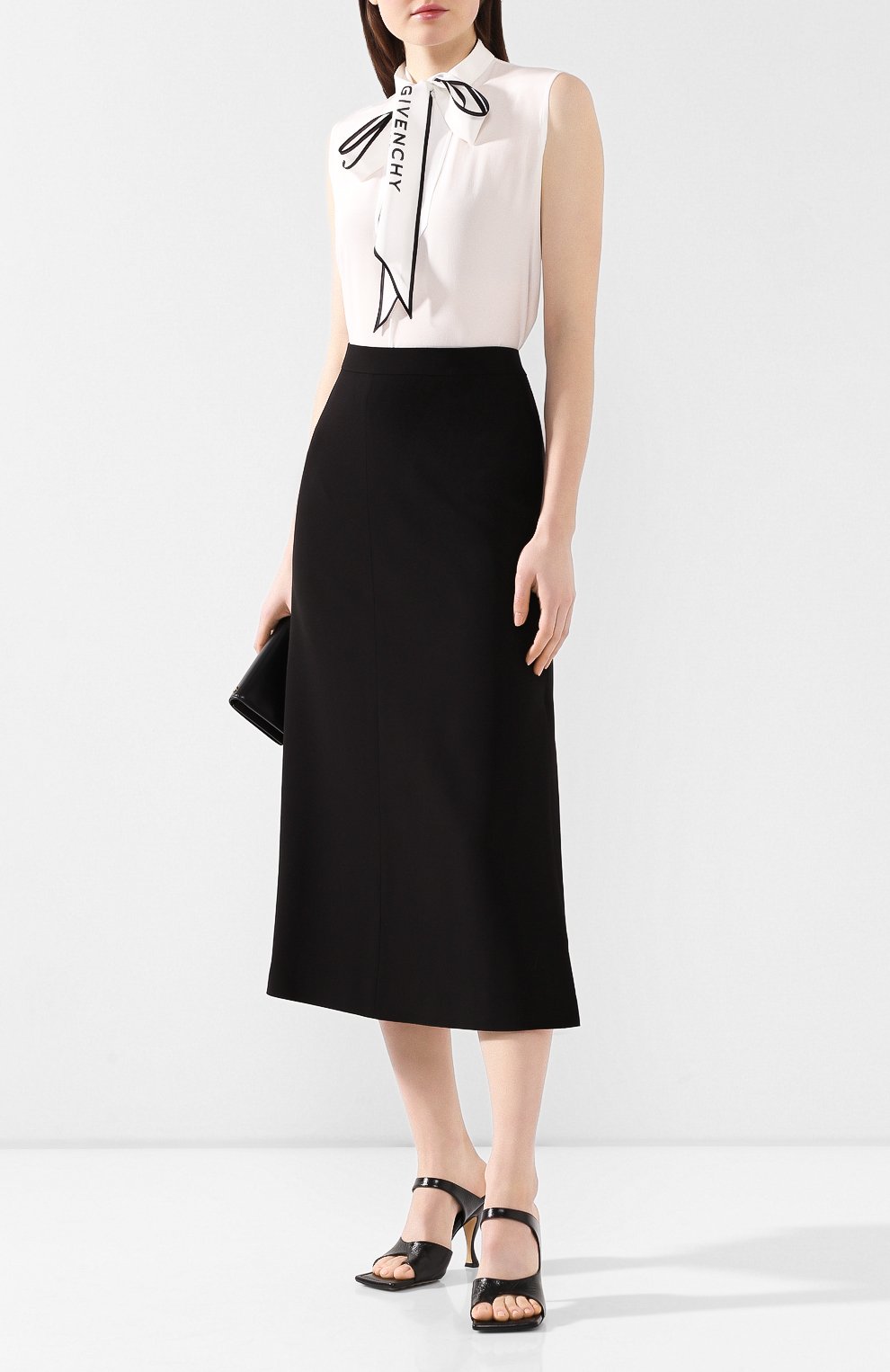 Шелковый топ GIVENCHY белого цвета по цене 92350 руб., арт. BW60GA12EH, фото 2 Шелковый топ GIVENCHY, арт. BW60GA12EH, фото 2