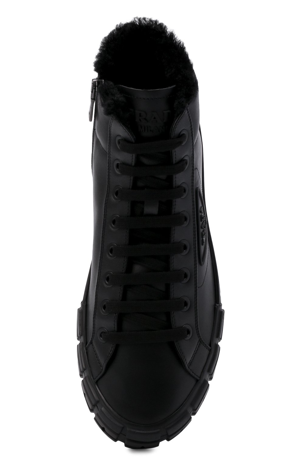 Кожаные кеды wheel cassetta PRADA, арт. 2TG171-3LEN-F0002-A000, фото 6