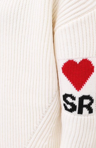 Шерстяной свитер SONIA RYKIEL молочного цвета по цене 26300 руб., арт. 121HC016-AA, фото 5 Шерстяной свитер SONIA RYKIEL, арт. 121HC016-AA, фото 5