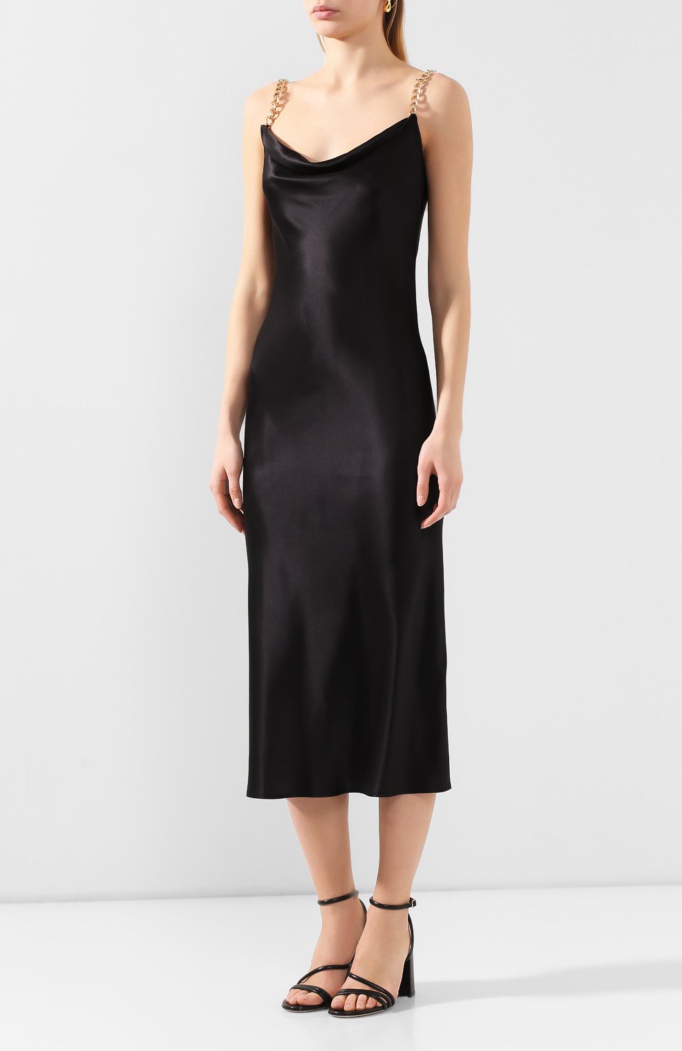 Шелковое платье OLIVIA VON HALLE черного цвета по цене 39950 руб., арт. SS2066/SS2065, фото 3 Шелковое платье OLIVIA VON HALLE, арт. SS2066/SS2065, фото 3