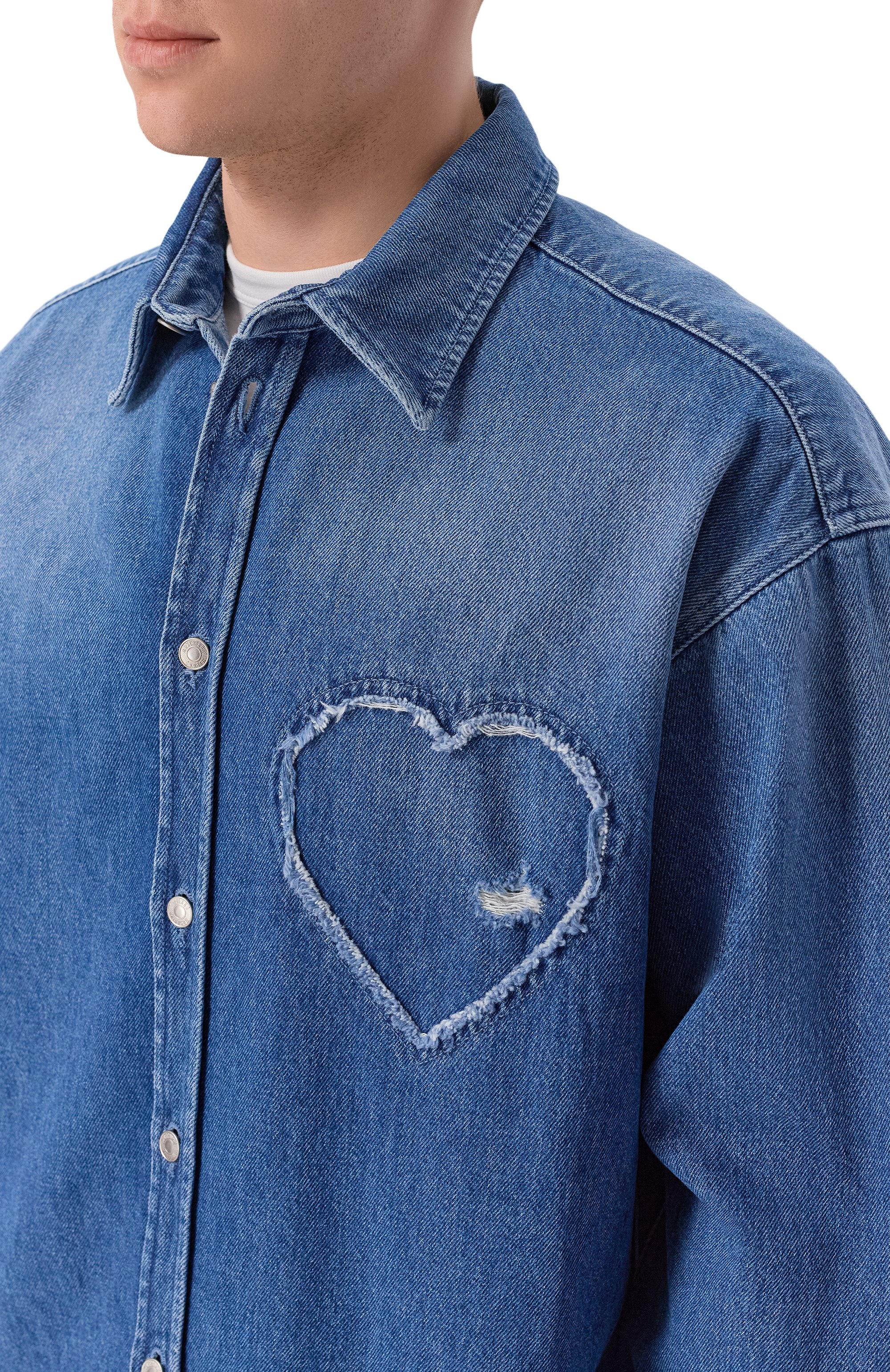 Джинсовая рубашка MOSCHINO, арт. A0204/0239, фото 5