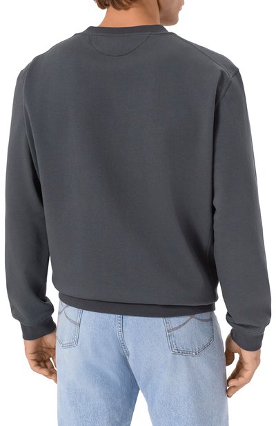 Хлопковый свитшот BRUNELLO CUCINELLI, арт. MW8633380G, фото 4