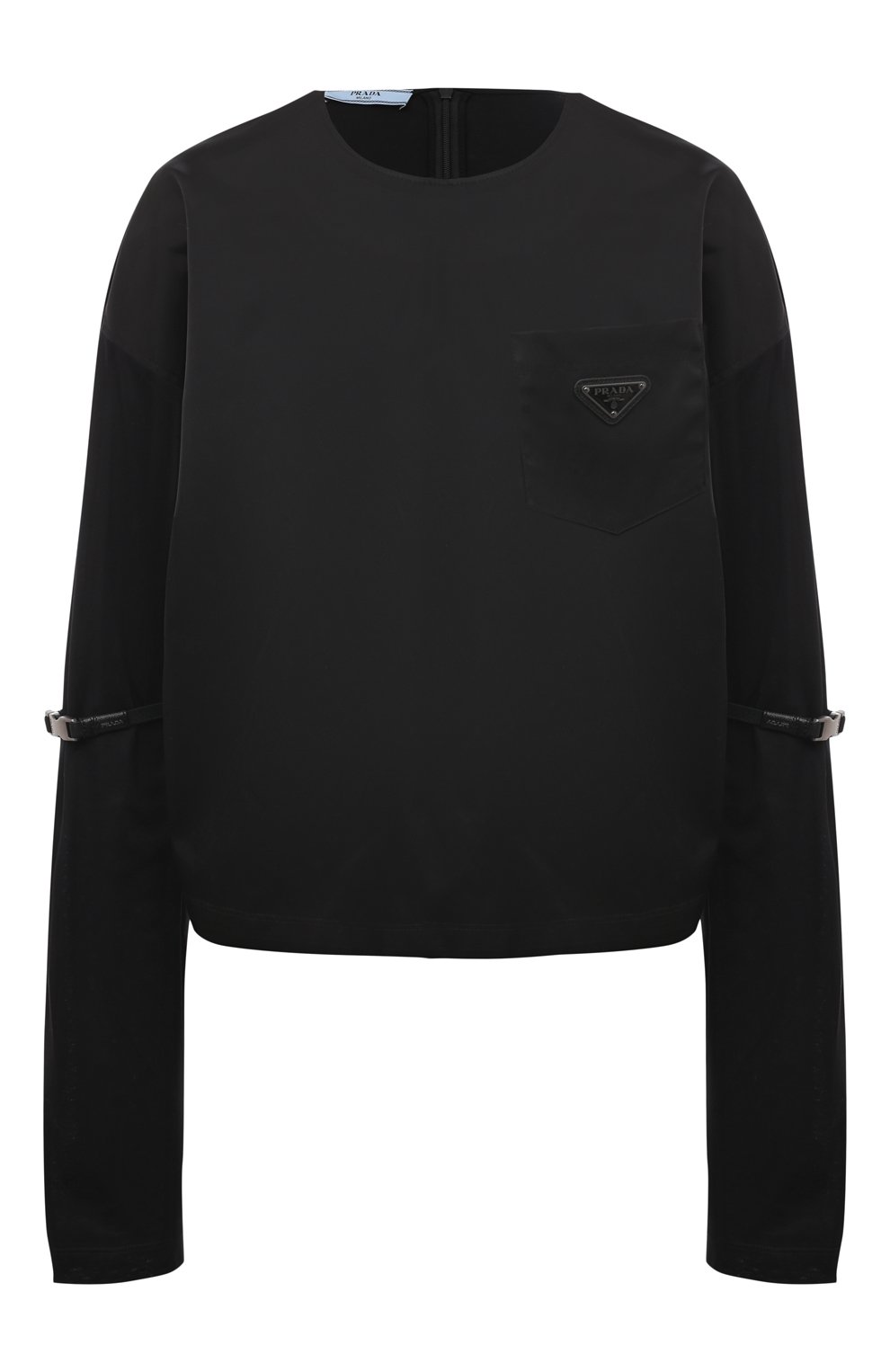 Топ PRADA черного цвета по цене 115000 руб., арт. 134620-1XBH-F0002-202, фото 1 Топ PRADA, арт. 134620-1XBH-F0002-202, фото 1
