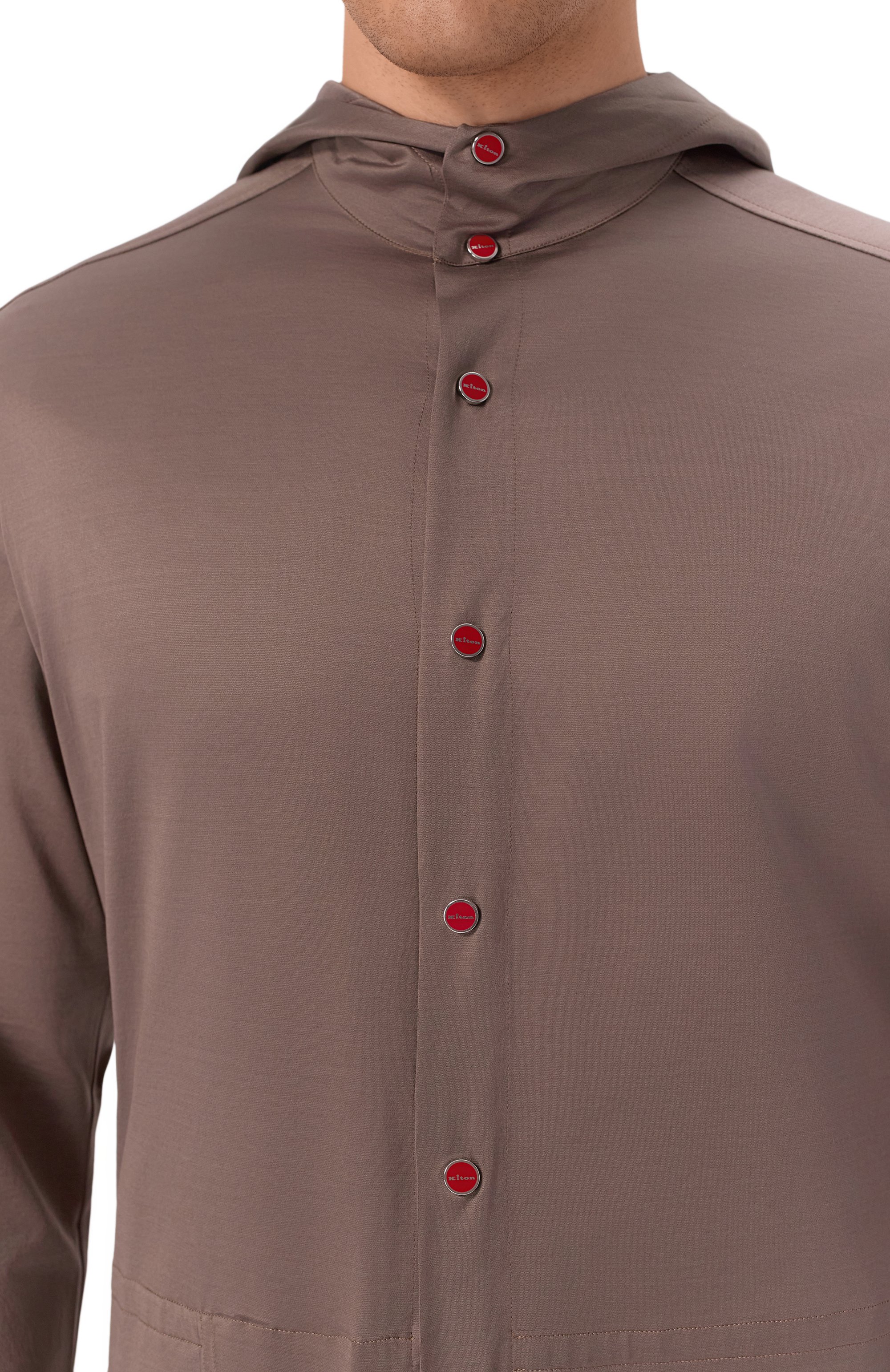 Хлопковая рубашка KITON, арт. UMCPETEH0923413, фото 5