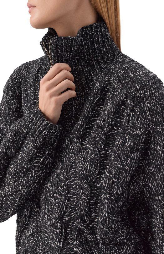 Кардиган из шерсти и хлопка Closed C96449-98K-22 Чёрно-белый  C96449-98K-22 Фото 5