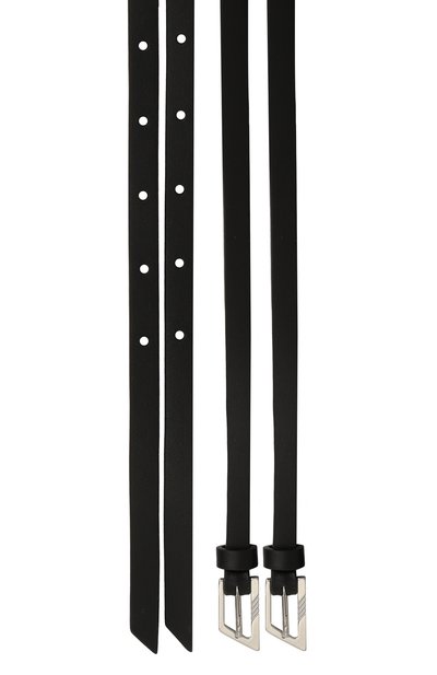 Кожаный ремень THE ATTICO черного цвета по цене 55600 руб., арт. 247WKE22, фото 3 Кожаный ремень THE ATTICO, арт. 247WKE22, фото 3