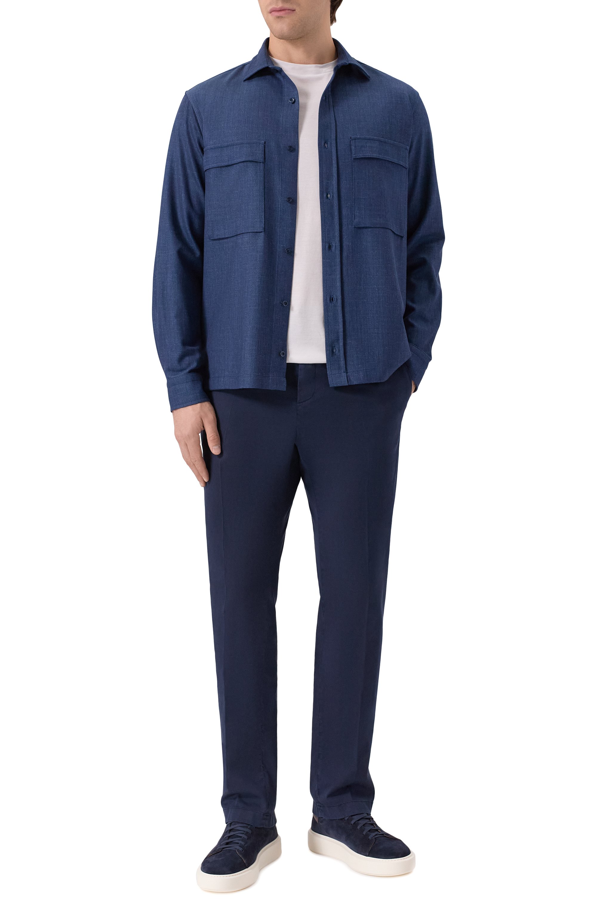 Брюки из хлопка и лиоцелла PAUL&SHARK, арт. 99314016, фото 2