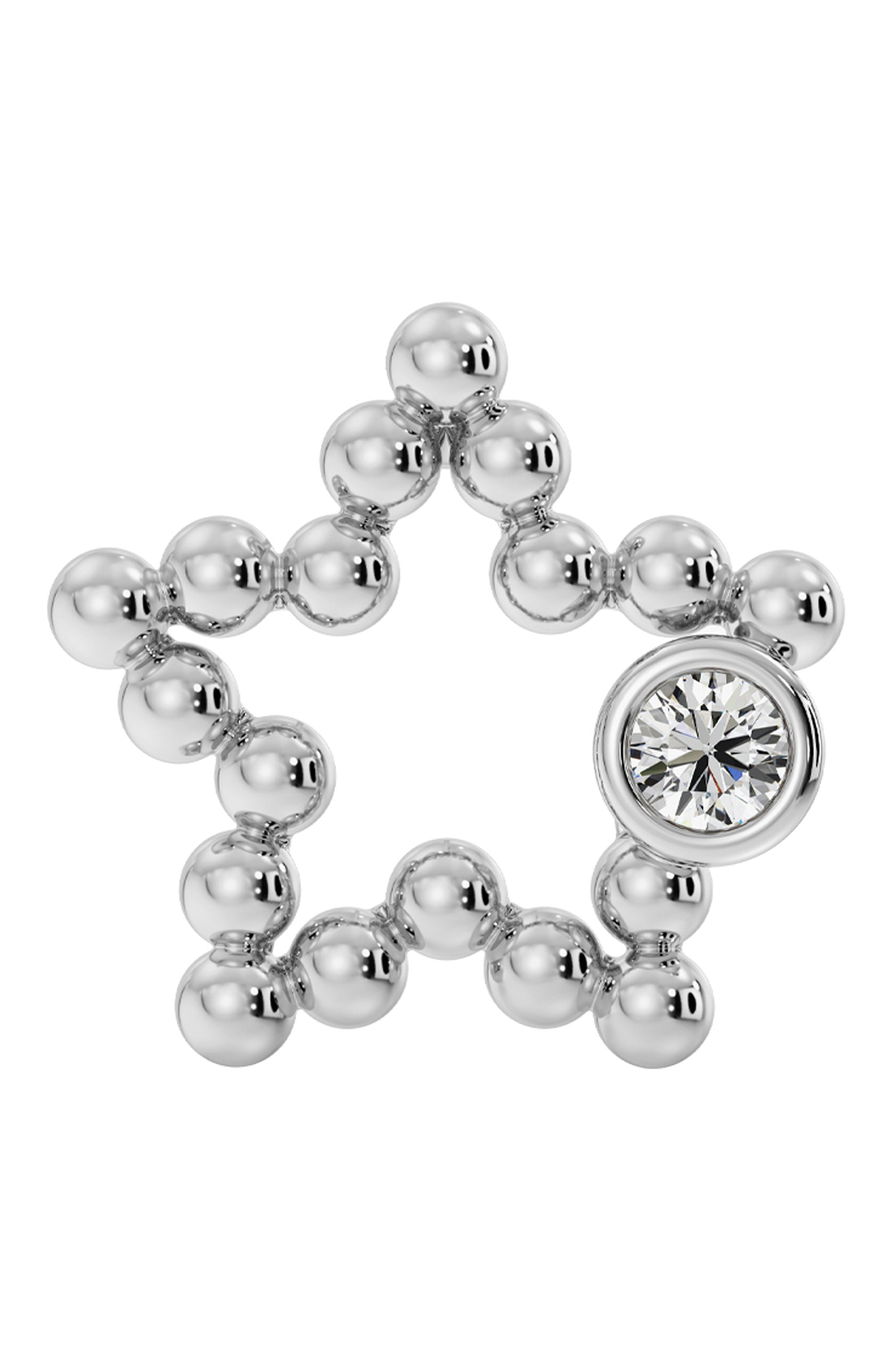 Серьга SERENDIPITY бесцветного цвета по цене 126500 руб., арт. EJE0025W, фото 2 Серьга SERENDIPITY, арт. EJE0025W, фото 2