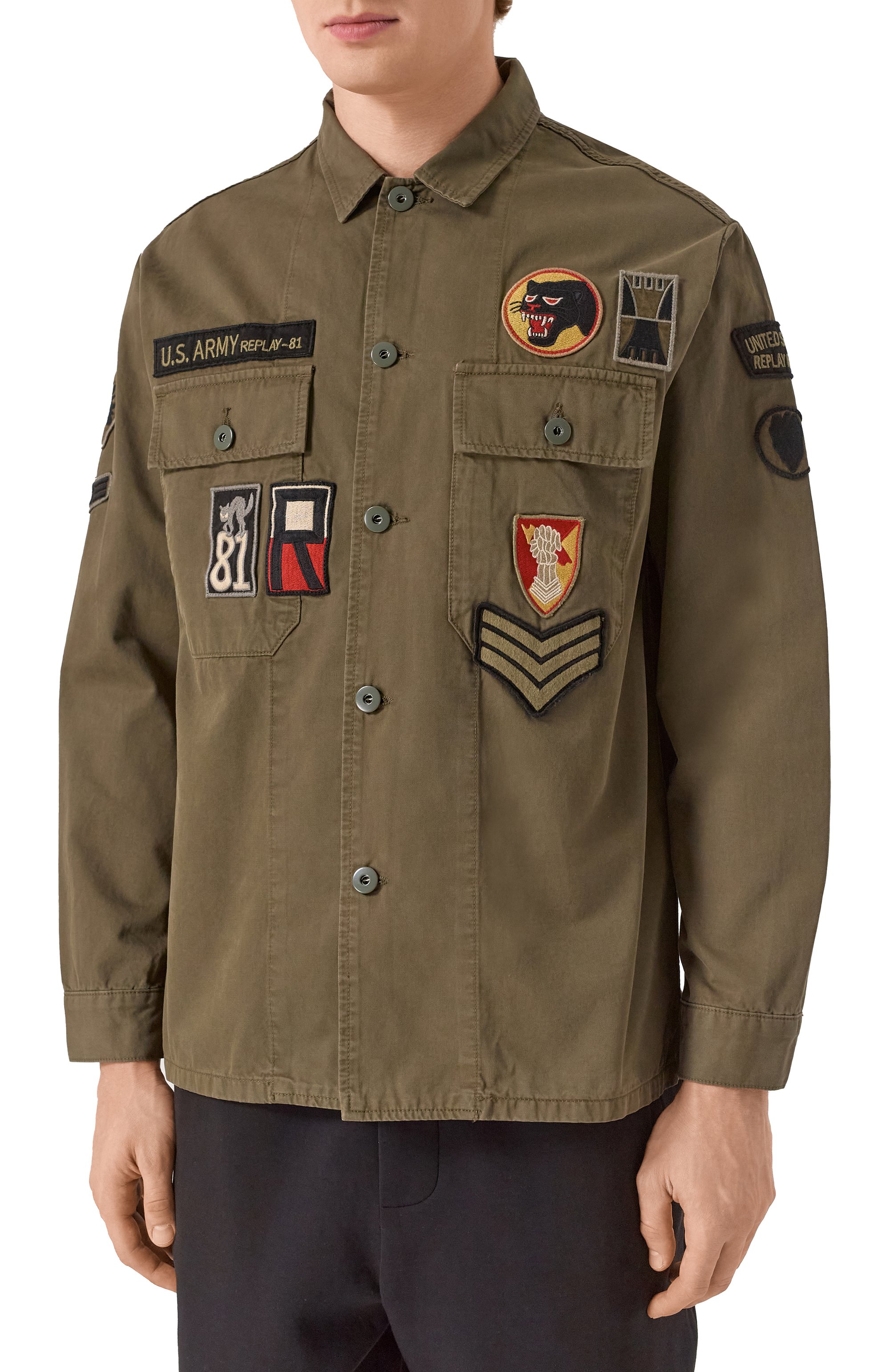 Хлопковая рубашка REPLAY, арт. M8445A.000.85172, фото 3