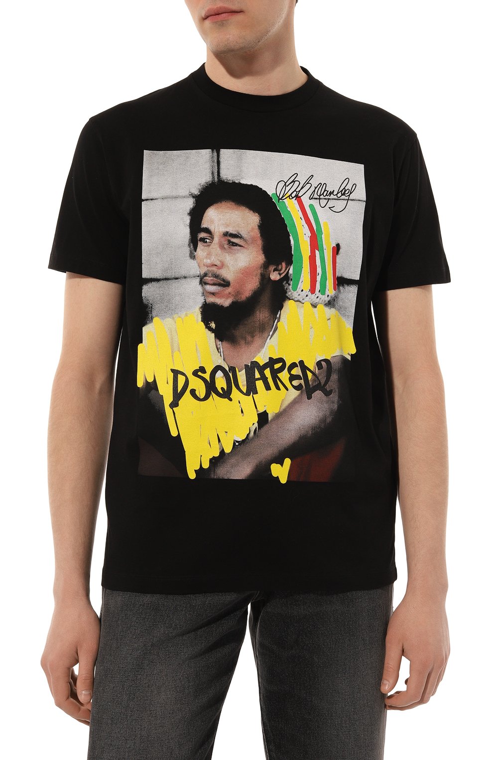 Хлопковая футболка DSQUARED2, арт. S71GD1250/S23009, фото 3