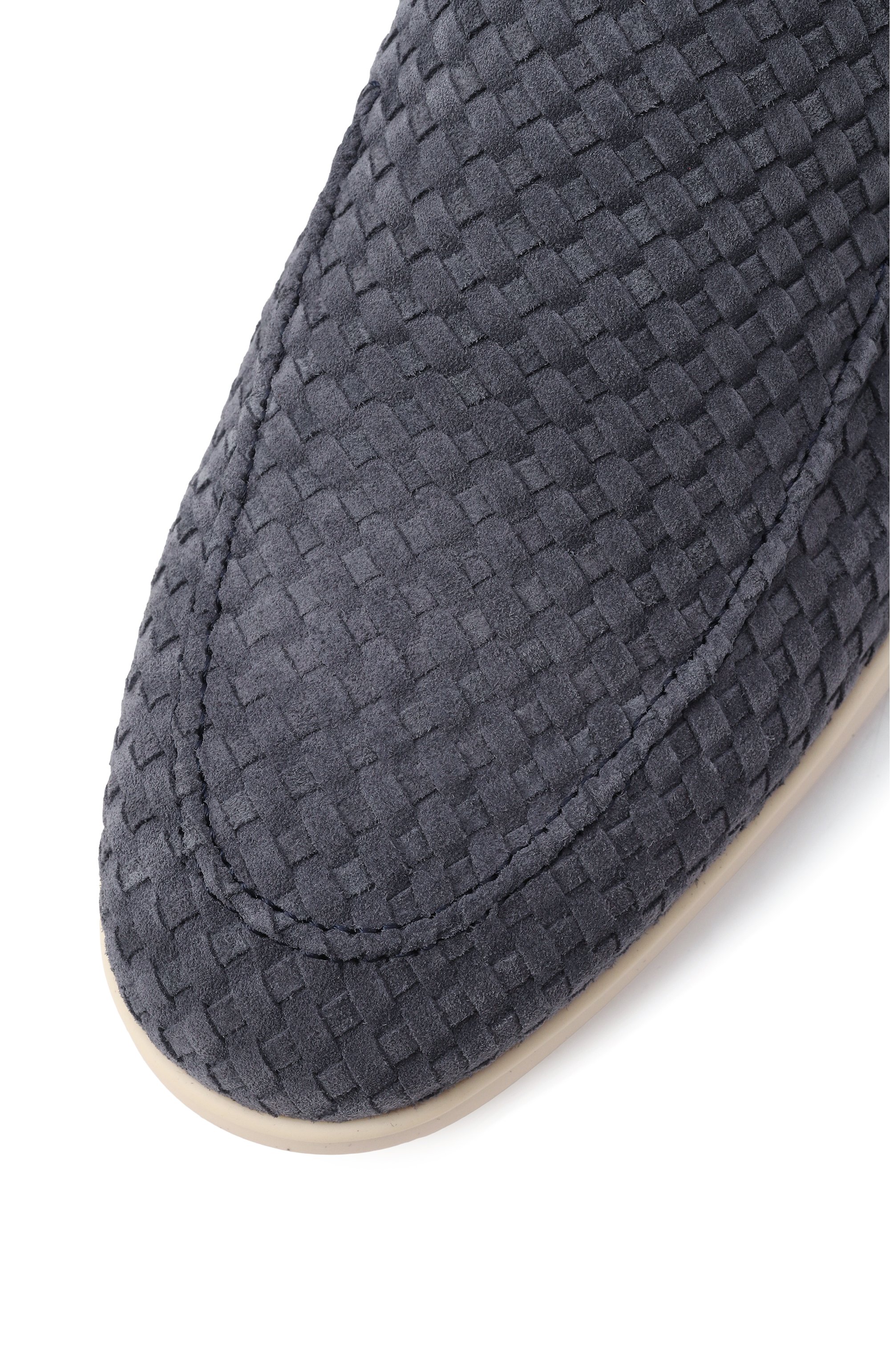 Замшевые лоферы DOUCAL'S темно-синего цвета по цене 52750 руб., арт. DU3416NWMAUY261G, фото 7 Замшевые лоферы DOUCAL'S, арт. DU3416NWMAUY261G, фото 7