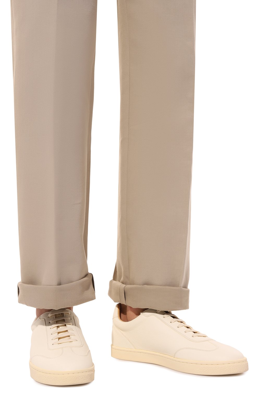 Кожаные кеды BRUNELLO CUCINELLI, арт. MZUDCAN309, фото 3