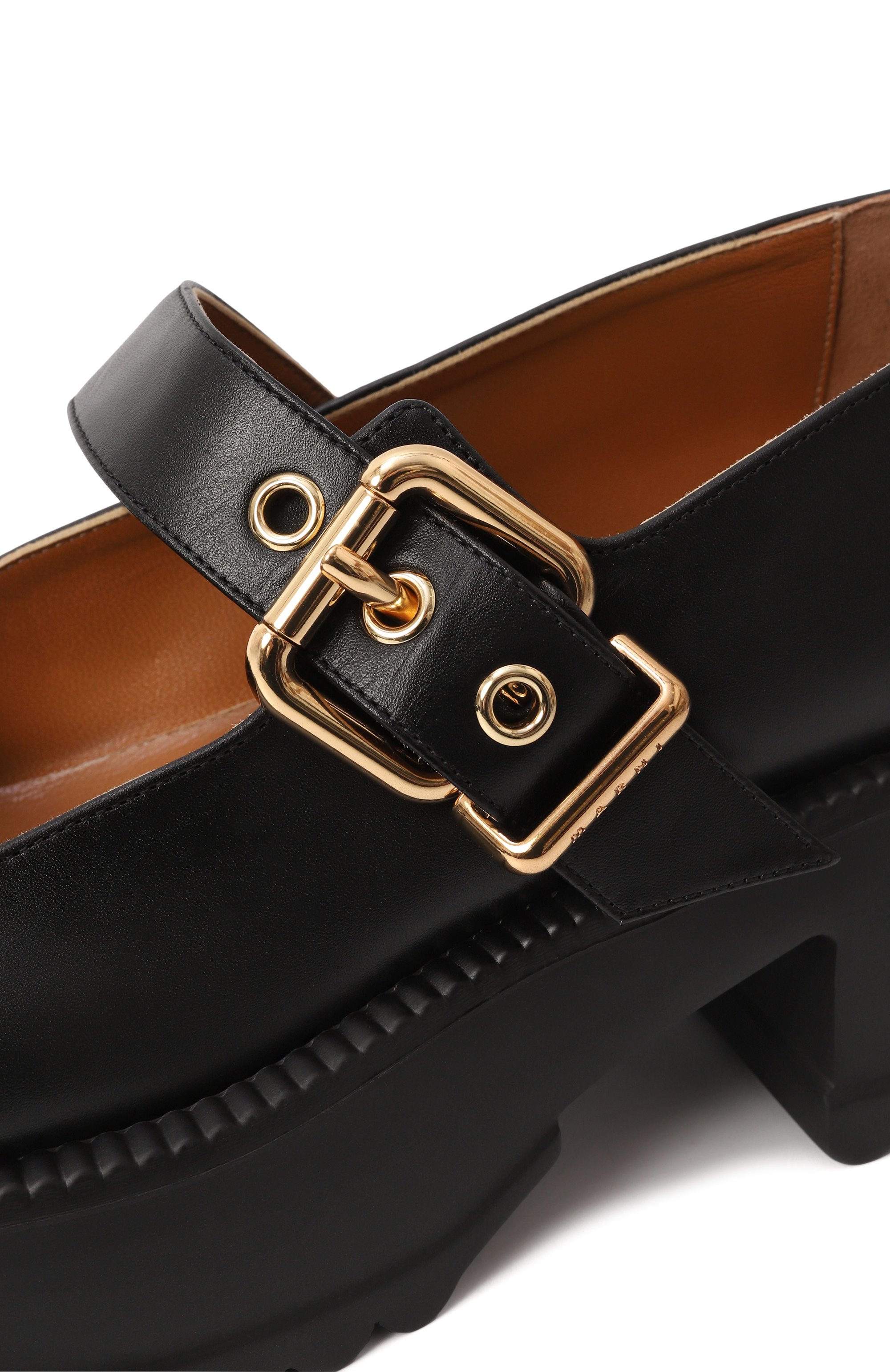 Кожаные туфли mary jane MARNI, арт. MJMS007304/P6453, фото 7