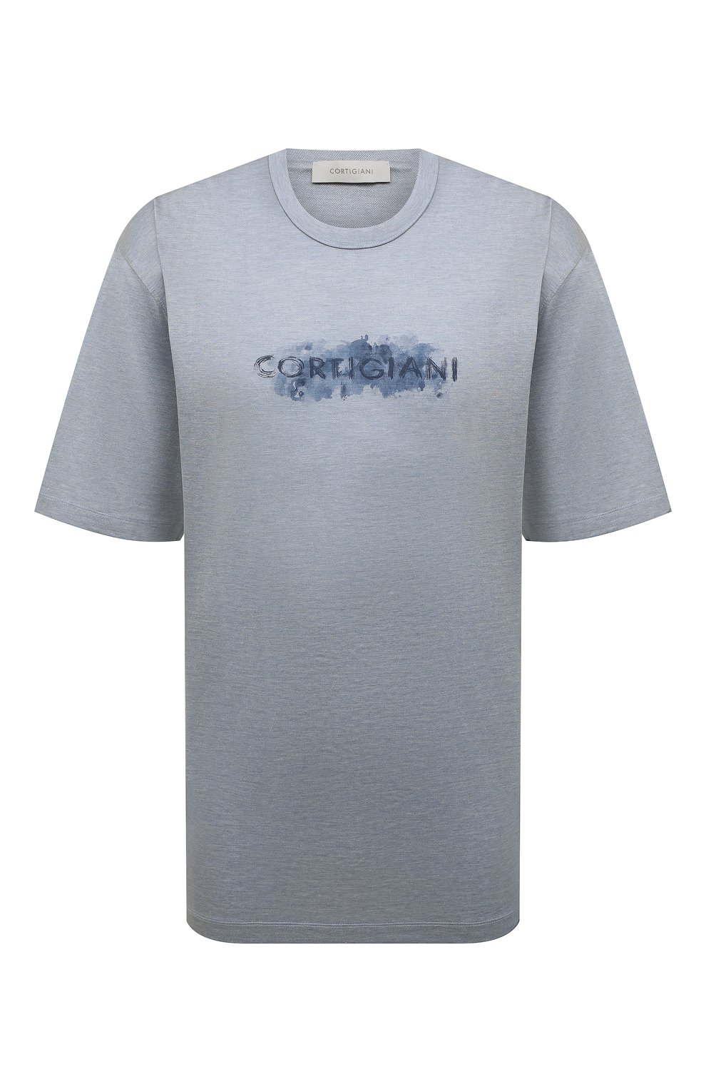 Футболка из хлопка и шелка CORTIGIANI, арт. 316643/0000/60-70, фото 1