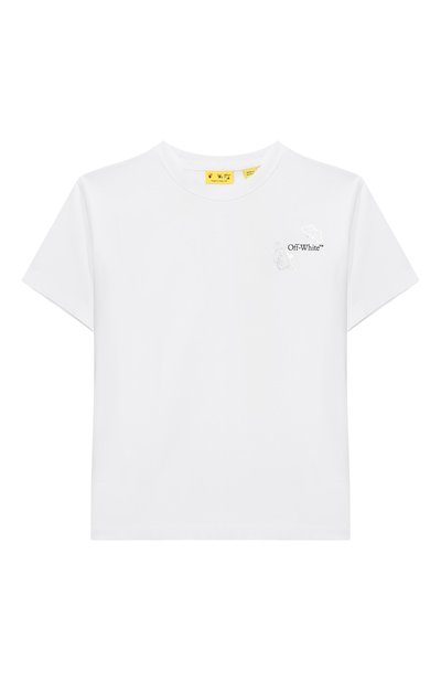 Хлопковая футболка OFF-WHITE, арт. 0GAA001S26JER002_001