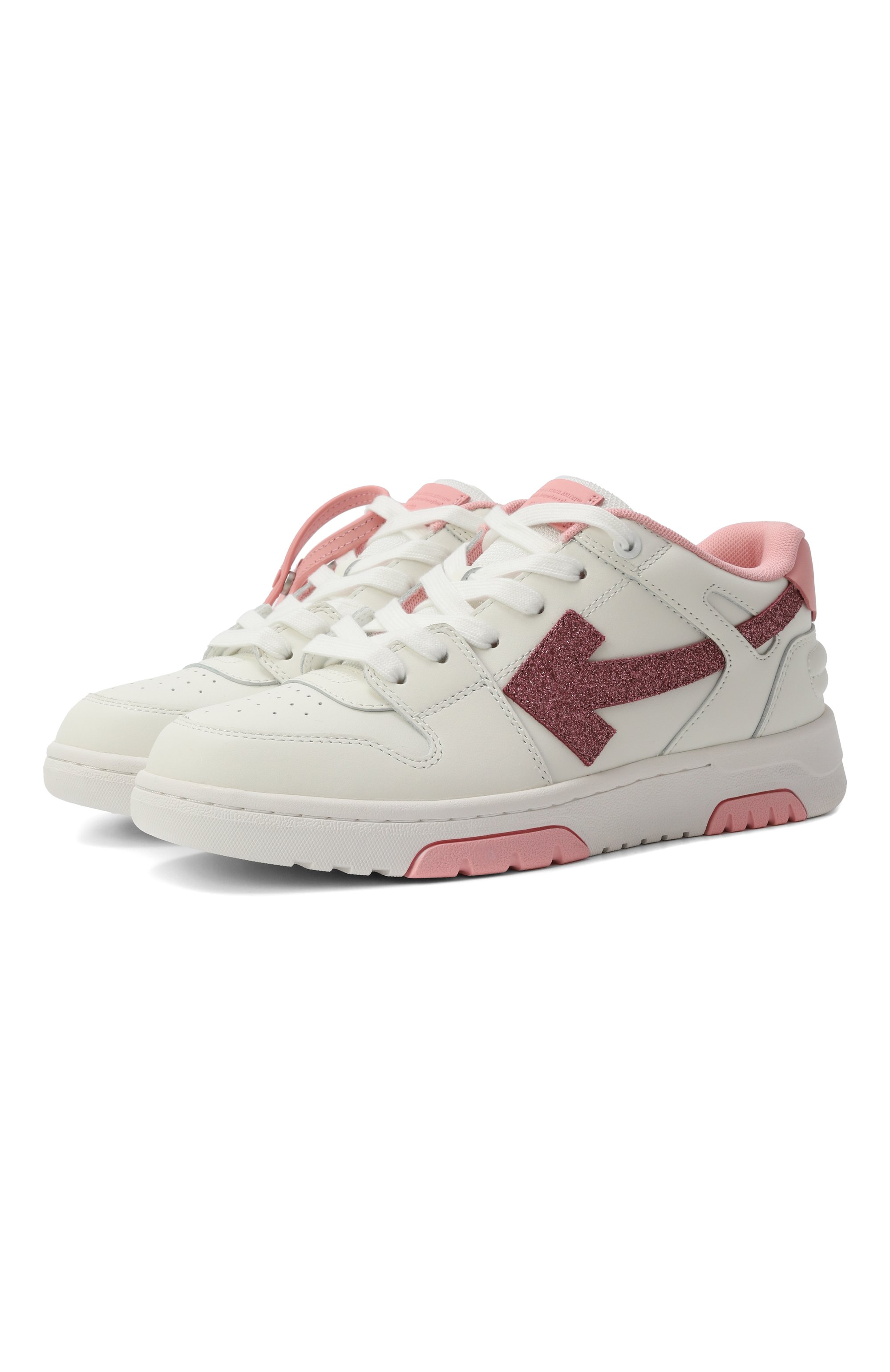 Кожаные кеды out of office OFF-WHITE, арт. 0GIA007S25LEA002/37-38, фото 1