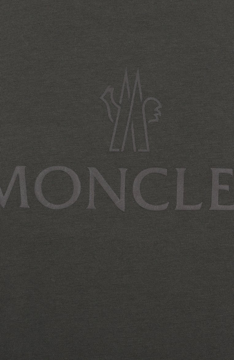 Мужская хлопковая футболка MONCLER GRENOBLE темно-серого цвета, арт. 8C00009/829H8 | Фото 6 (Длина (для топов): Стандартные; Стили: Спорт-шик; Материал внешний: Хлопок; Принт: С принтом; Рукава: Короткие; Мужское Кросс-КТ: Футболка-одежда; Кросс-КТ: Джерси)