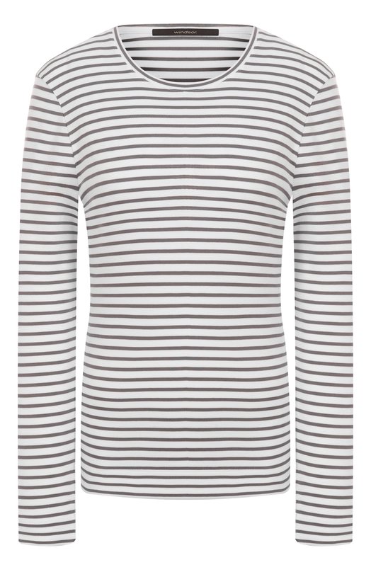 Хлопковый лонгслив Windsor 52 DT306 10015934 Белый 52 DT306 10015934