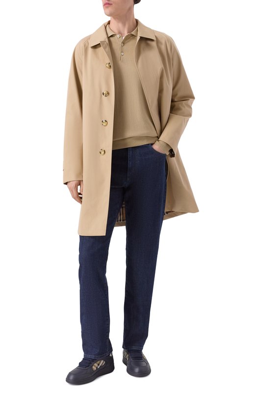 Комбинированные кеды Terrace Burberry 8110338 Синий  8110338 Фото 2